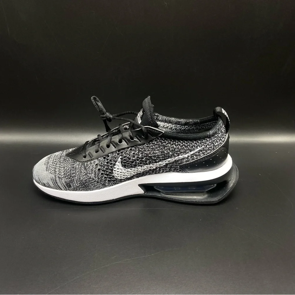 Nike‎ Air Max Flyknit Racer Black White Sneakers DM9073-001 Woman Size 7,7.5,8
